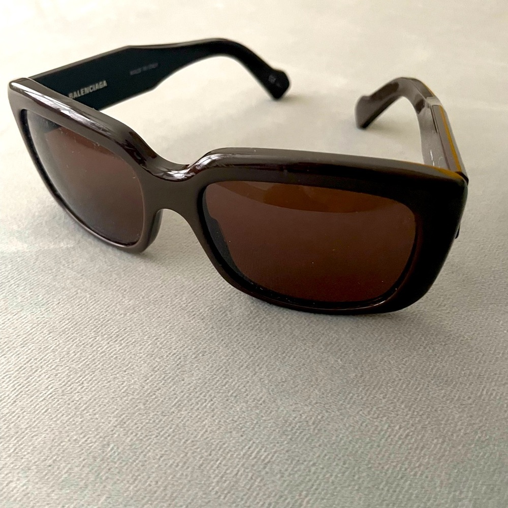 Brown Balenciaga Sunglasses
